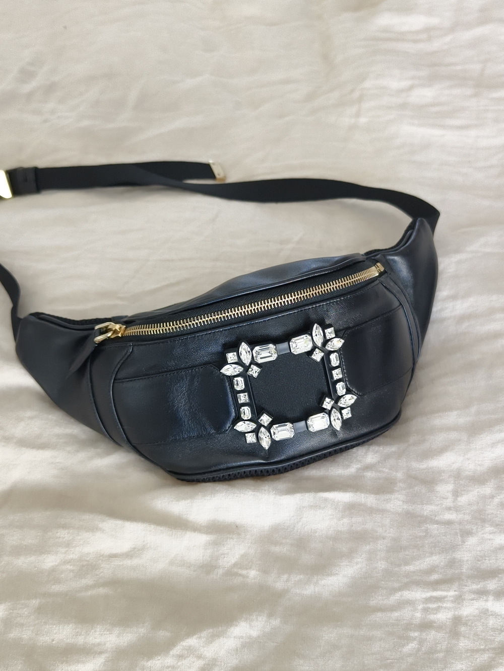 Roger Vivier Leather Carryout Bag/Belt Bag.